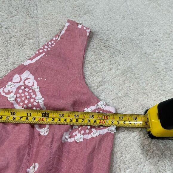 Tory Burch Helen Batik Dress Beaded Appliqué Runway Knee Length Women’s Dress - Picture 5 of 7